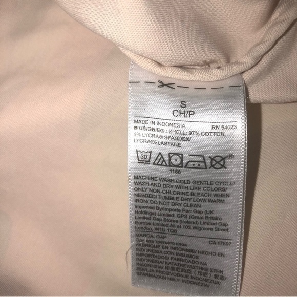 Gap Pink Camo Utility Jackets Size Small Beige Tie Waist Stretch Cotton - Picture 8 of 9